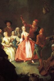 Pope declares tango one of the dullest things imaginable? La Furlana, Longhi c. 1750